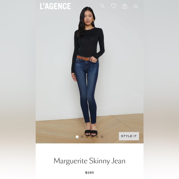 L’AGENCE Marguerite High Rise Skinny Jeans – Size 30 - Picture 9 of 10